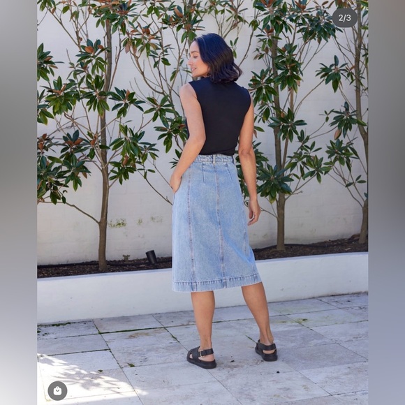 MAYE EMERY denim skirt size 2. NWT - Picture 4 of 6